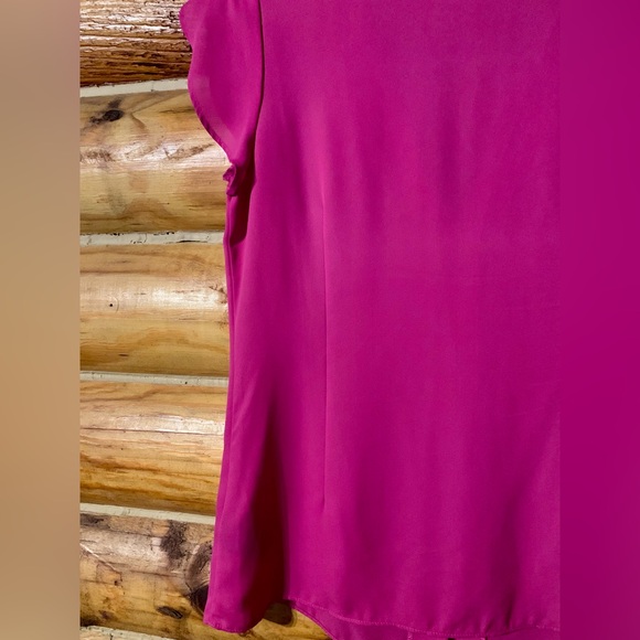 Worthington Hot Pink Button Down Blouse Business Office Wear Small - Picture 9 of 10